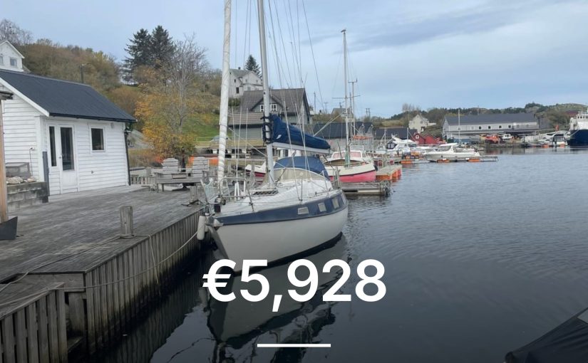 Small Norwegian Sailboat for 5,928 euro.